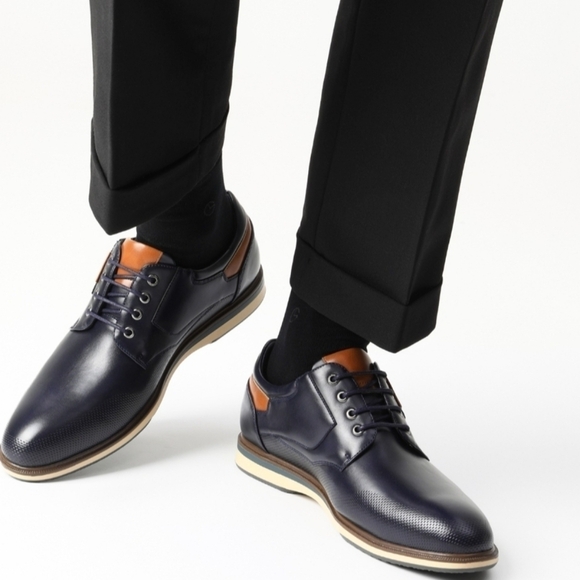 Bruno Marc Black Derby Casual Dress Shoe, Men´s Size...